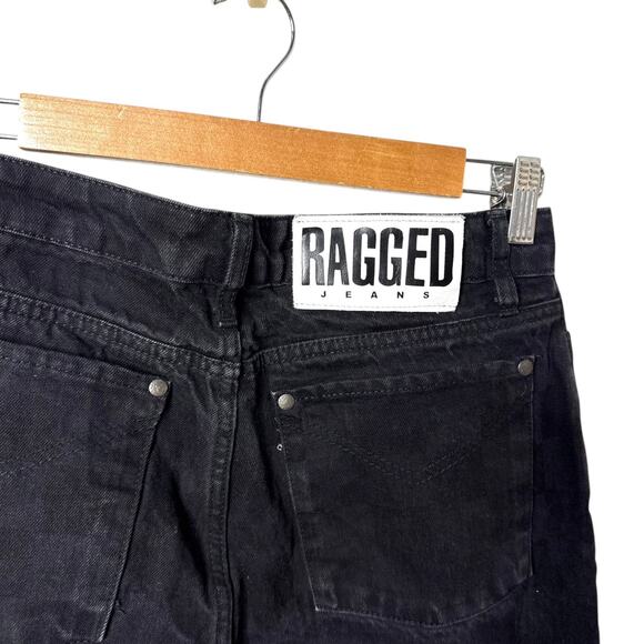 Ragged Priest Rook Checkered Dad Fit Jeans Straight Wide Leg High Rise Size 28 - Picture 7 of 8